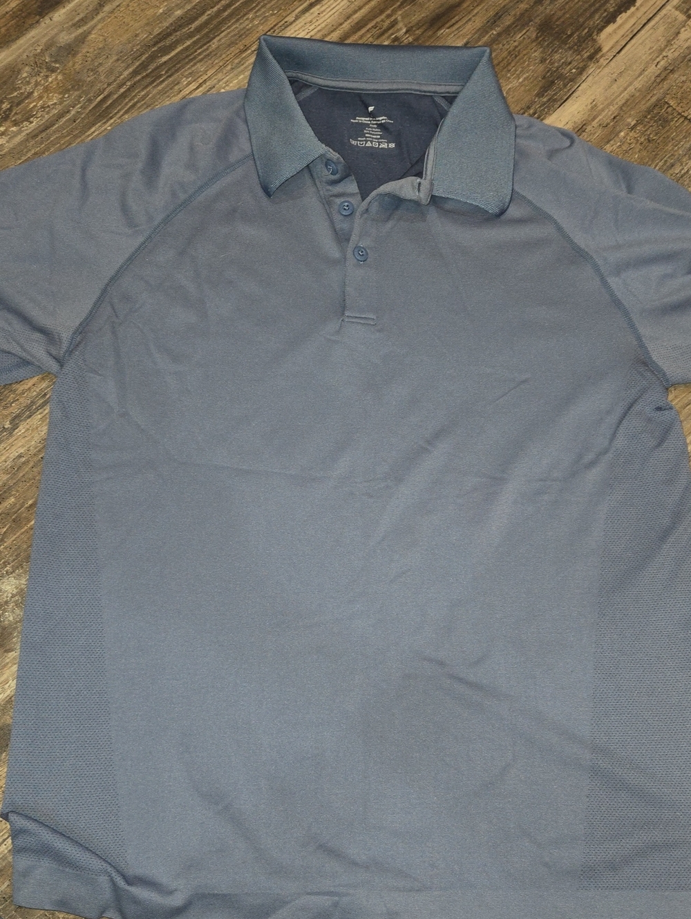 Fabletics Men's Large Blue Performance Polo Shirt